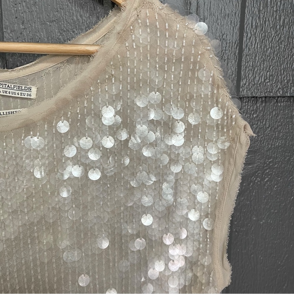 All Saints Progression Shimmer Dress - Picture 10 of 17